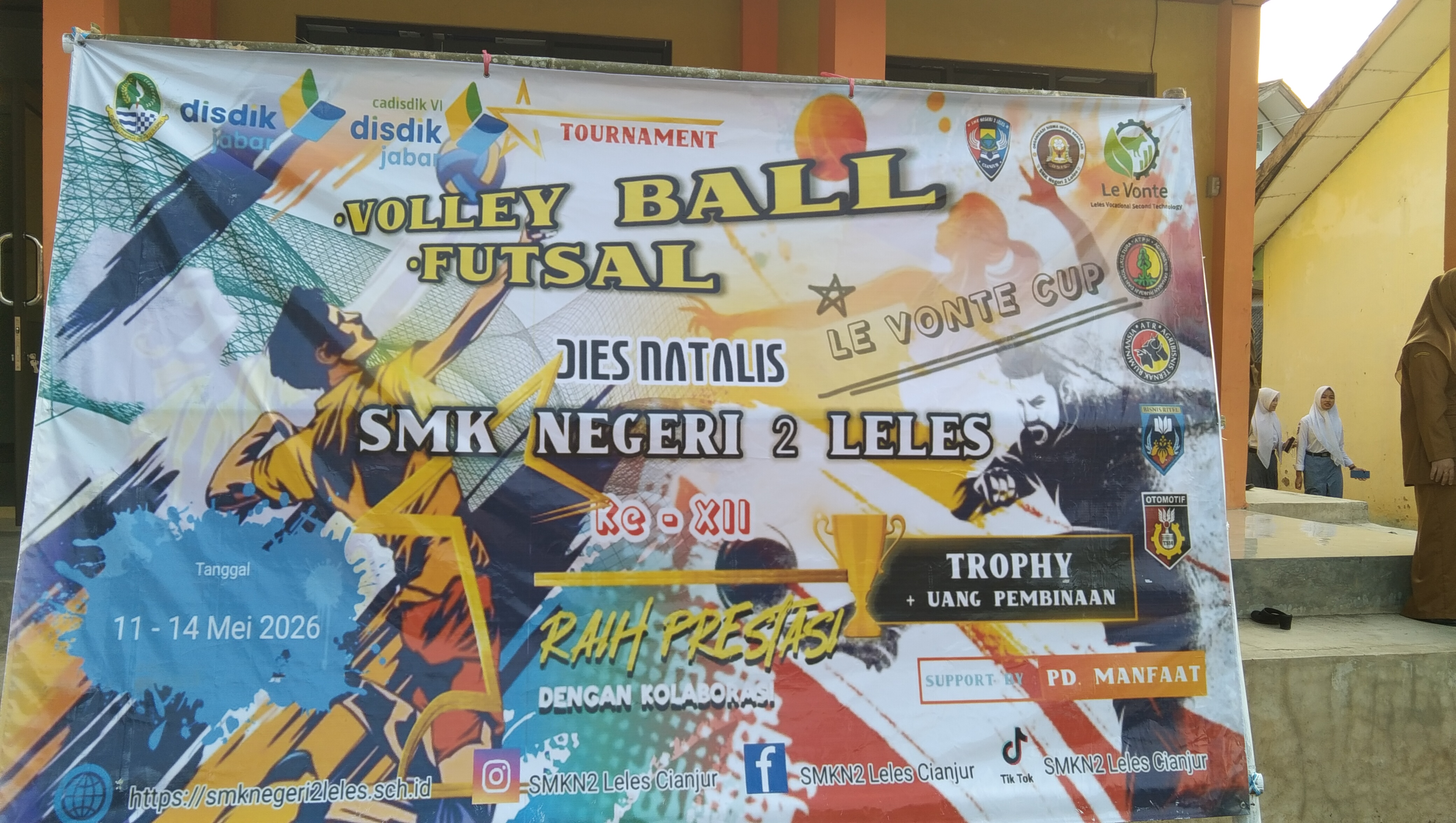 Rayakan Dies Natalis ke-12, Turnamen Le Vonte Cup SMKN 2 Leles Resmi Dibuka!